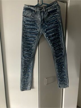 WAIMEA Skinny Fit Rhinestones Jeans